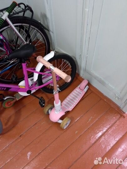 Самокат детский трехколесный бу