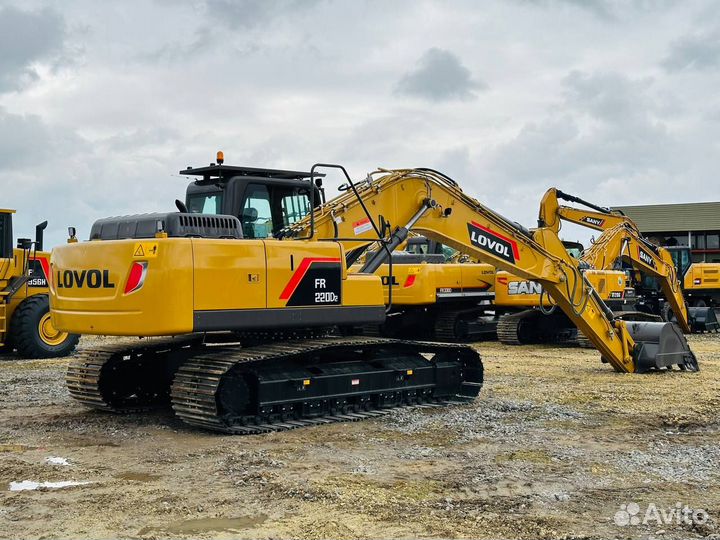 Гусеничный экскаватор Lovol FR220D2, 2024