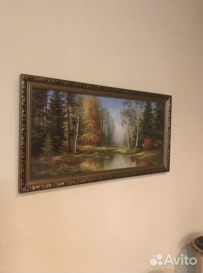 Картина маслом на холсте. Размер 41х78см