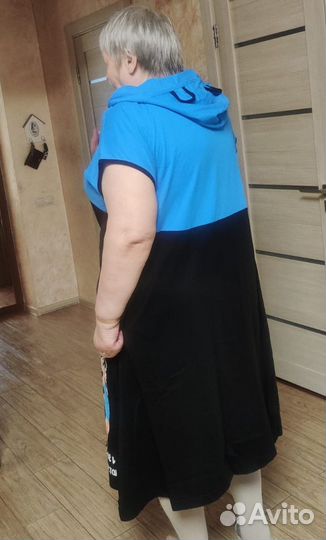 Халат домашний на молнии Большие размеры 66