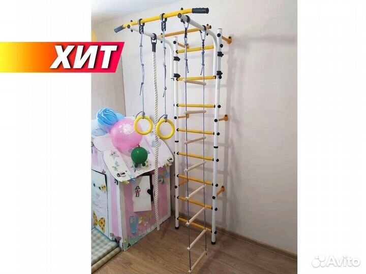 Шведская стенка с турником Пристенная