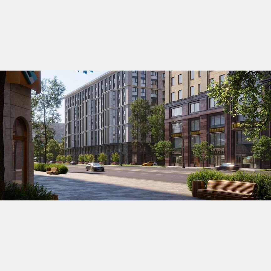 Апартаменты-студия, 45,4 м², 6/10 эт.