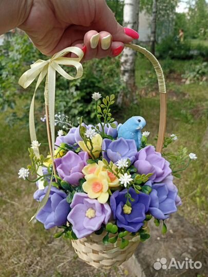 Крокусы цветы из мыльной основы