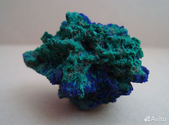 Азурит с малахитом