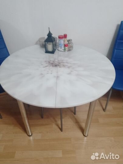 Стол обеденный круглый раздвижной