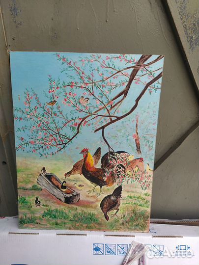 Картина маслом ручная работа из СССР