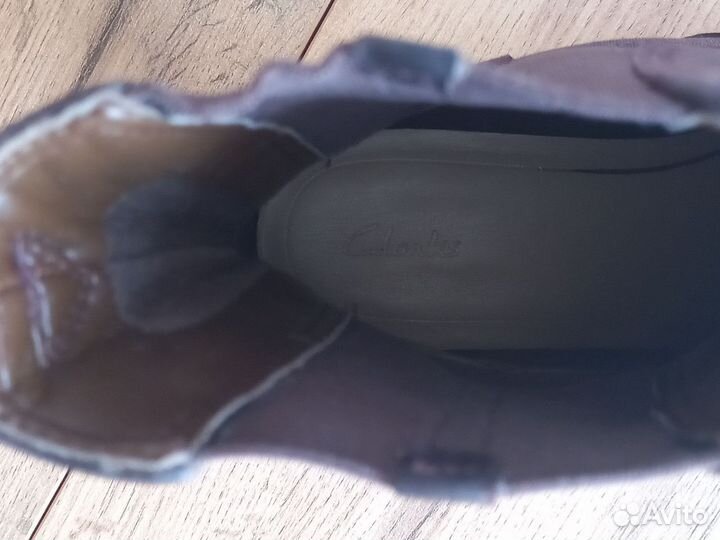 Женские ботинки челси Clarks, баклажановые, 39