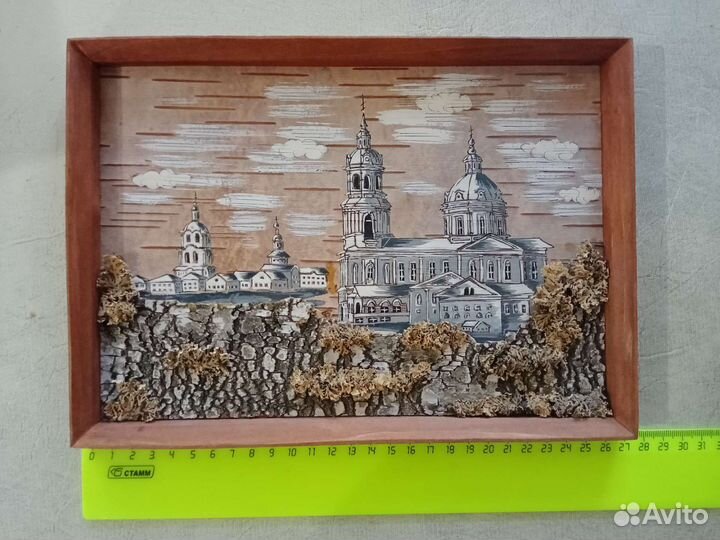 Картина панно из дерева