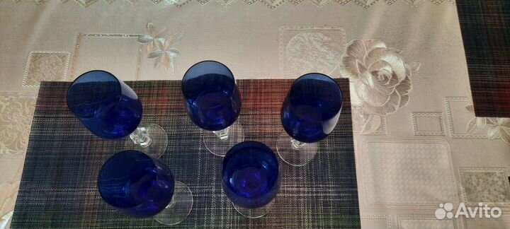 Бокалы для вина цветное стекло