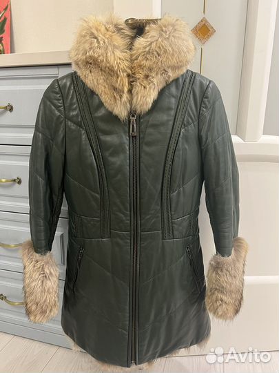 Куртка кожаная женская 44