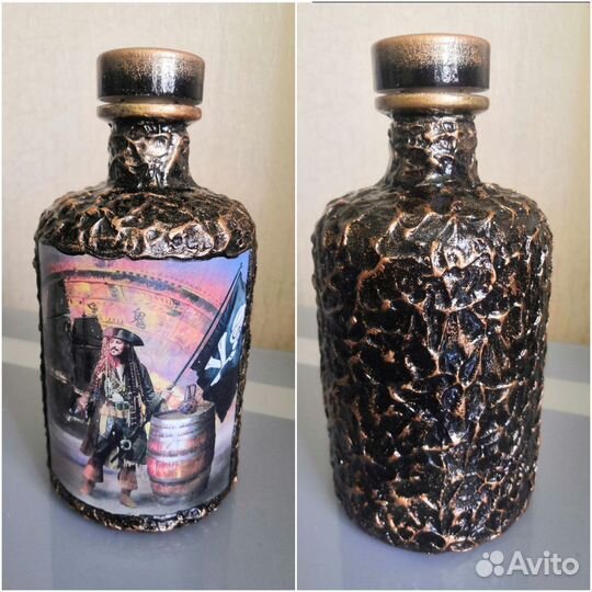 Бутылка декупаж