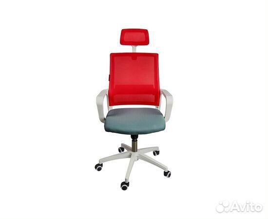 Кресло офисное Norden Бит белый пластик