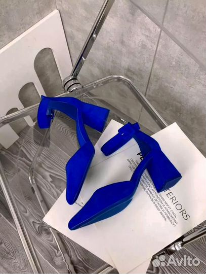 Босоножки туфли новые женские синие 40