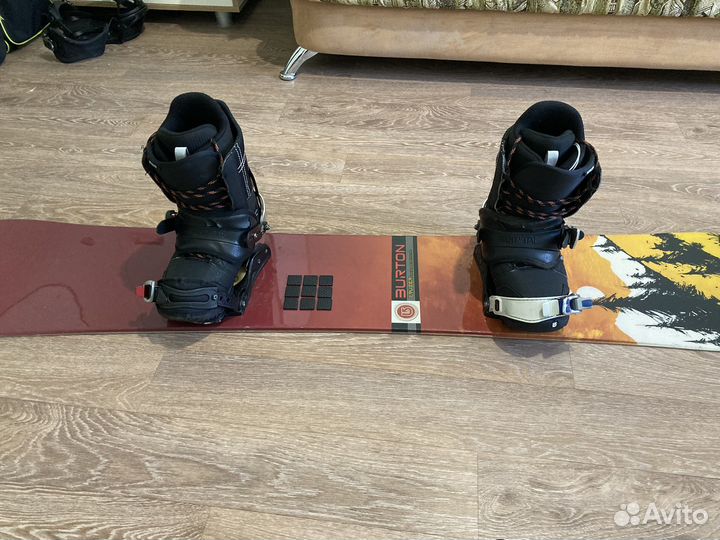 Комплект сноудборд+крепления +ботинки