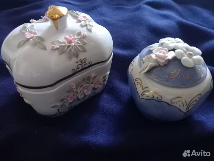 Шкатулки для украшений, кисловодский фарфор