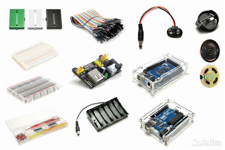 Mакетные платы, Наборы проводов, Батарейные отсеки
