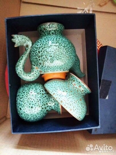 Кофейный набор, глиняный