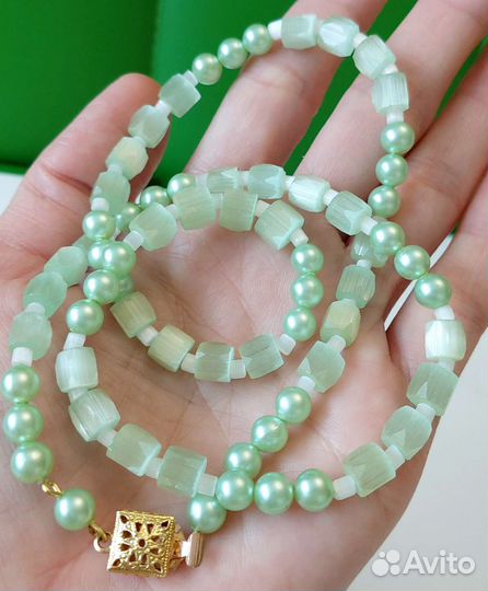 Бусы сатиновые