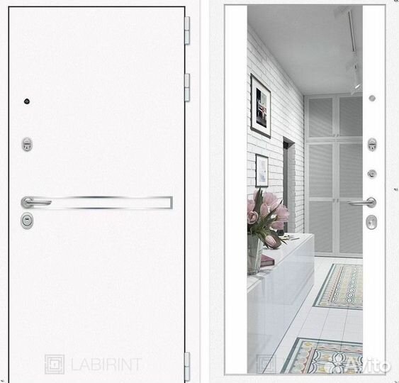 Дверь входная Белая решение для пик