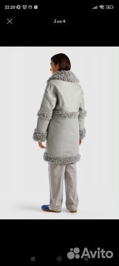 Дубленка новая Benetton