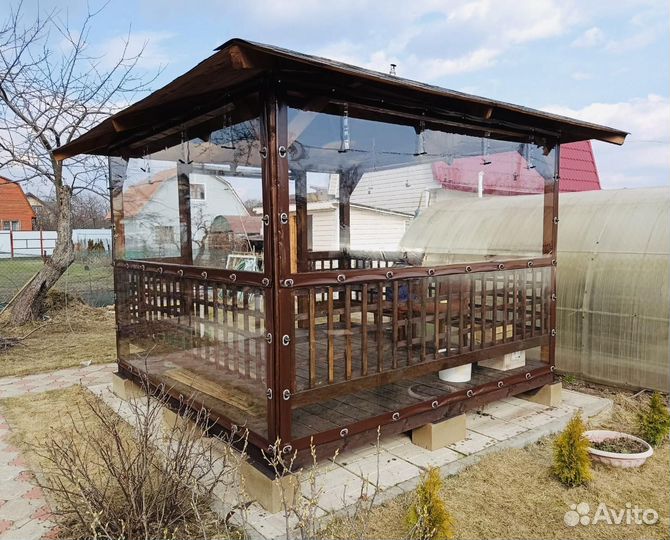 Мягкие окна для веранд, террас, беседок