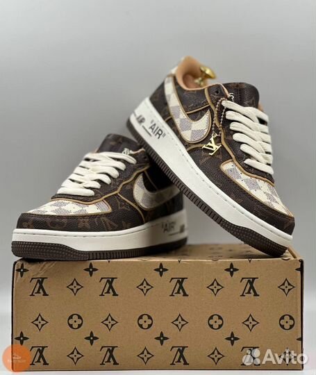 Кроссовки женские Nike Air Force 1 X Louis Vuitton