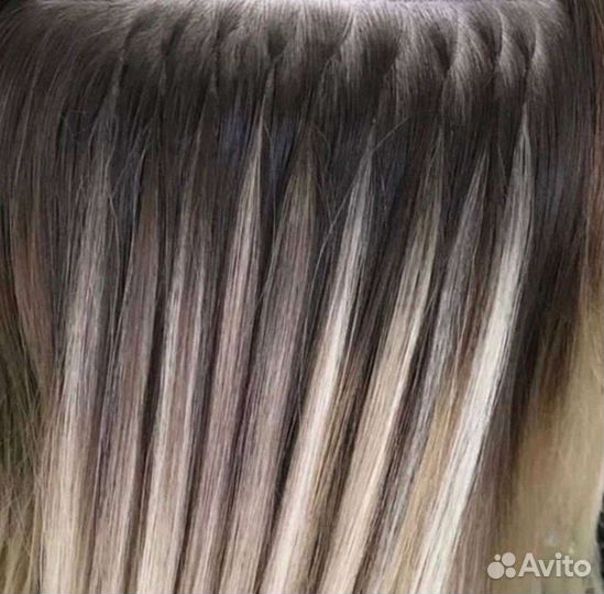 Наращивание волос 10р прядь