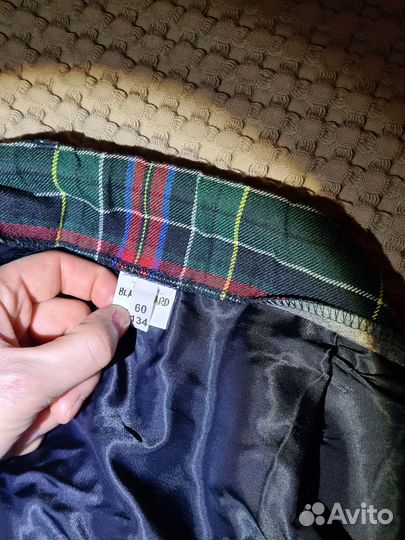 Юбка школьная в клетку 134