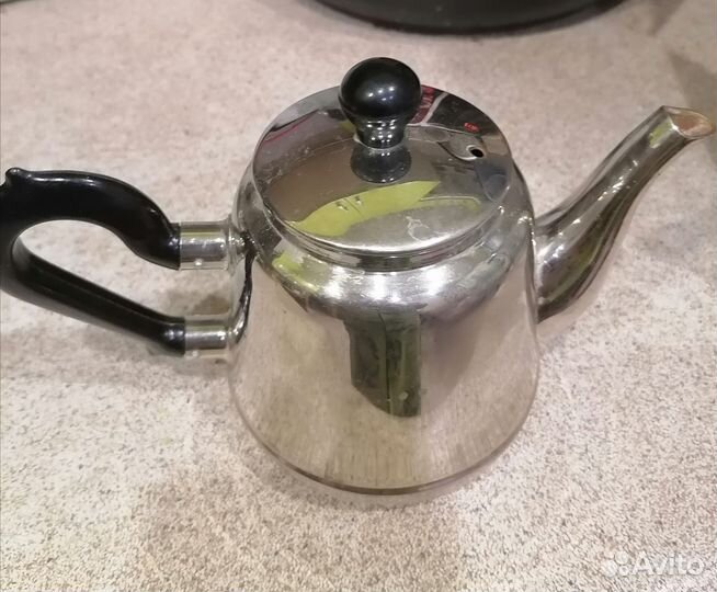 Чайник заварочный металлический СССР, сахарница