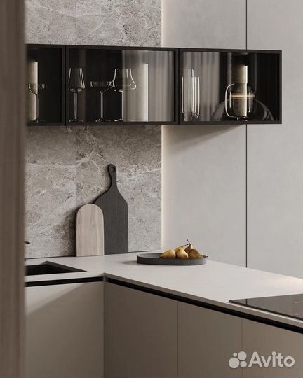 Кухня с барной стойкой