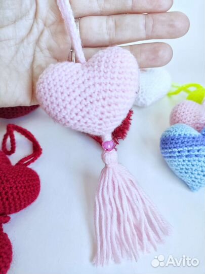 Брелок-подвеска Сердце ручной работы