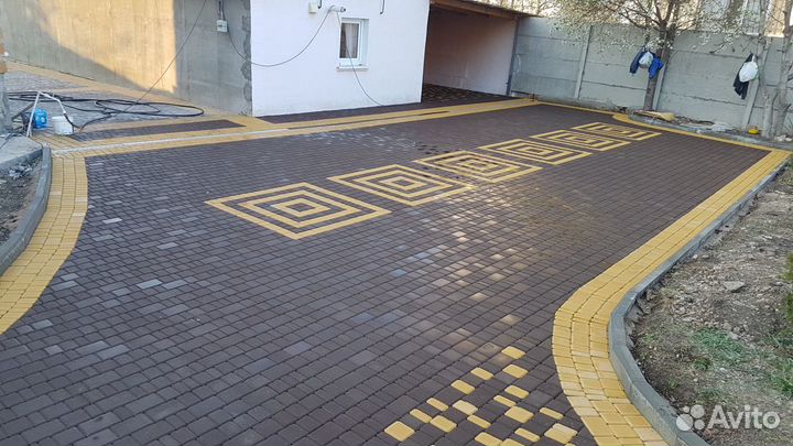 Укладка тротуарной плитки по Крыму