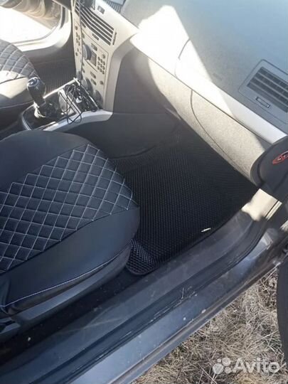 Автоковрик EVA в Хëндай Элантра 3D с бортами