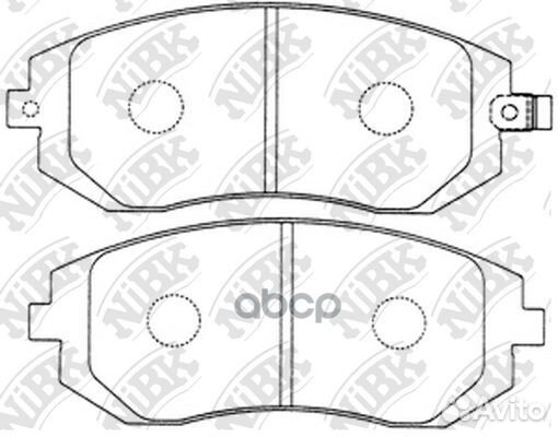 Колодки тормозные дисковые перед PN7460 NiBK