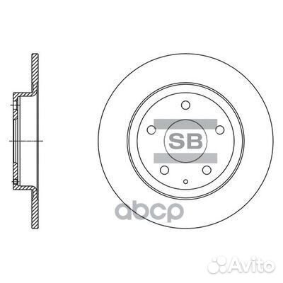 Диск тормозной SD4423 Sangsin brake