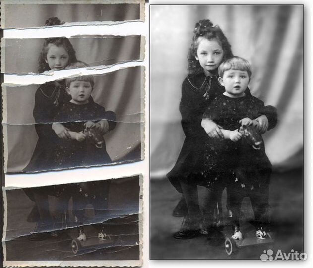 Реставрация, реконструкция, оцветнение фотографий