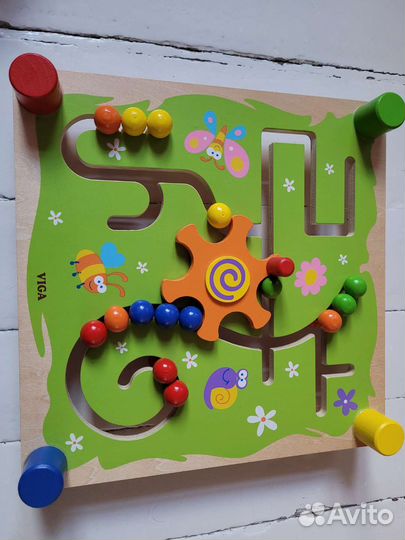 Развиваюшая игрушка Viga: Лабиринт-трэк с шариками