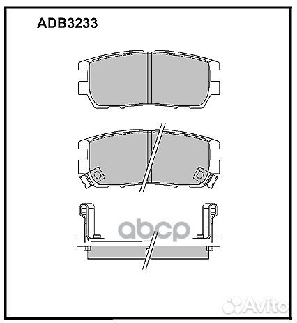 Колодки задние mitsubishi Pajero 9120/Space Gea