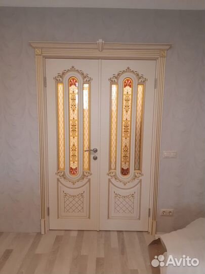 Дверь межкомнатные элит эмаль патина