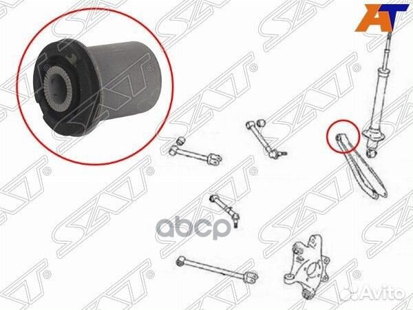 Сайлентблок поперечного рычага (заднего) toyota