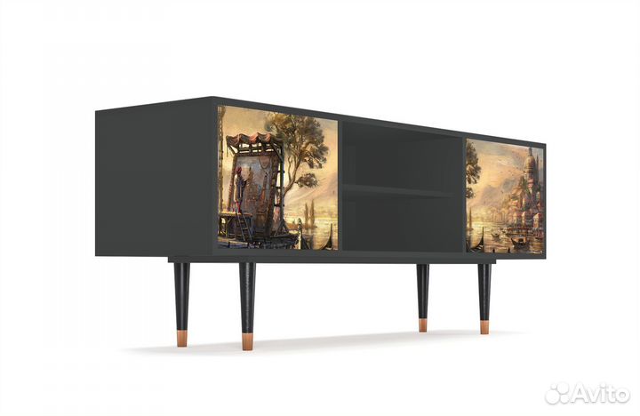 Тв-тумба T2 - Антрацит - Venice