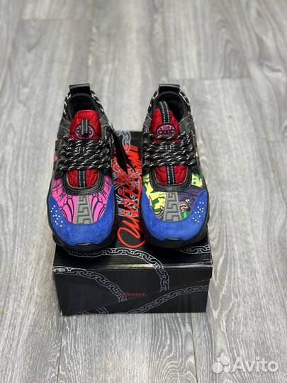 Кроссовки Versace Chain Reaction Black Multicolor