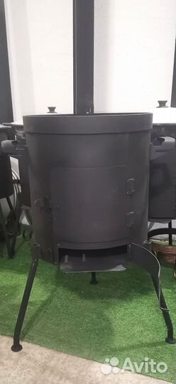 Печь под казан с зольником 2мм усиленная
