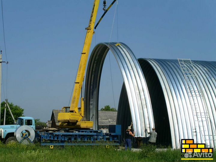 Ангар арочный новый с монтажом