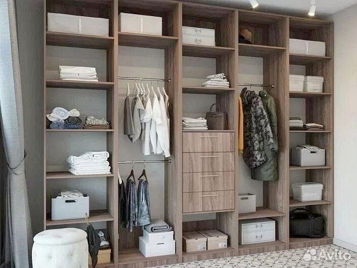 Гардеробная система хранения под ключ