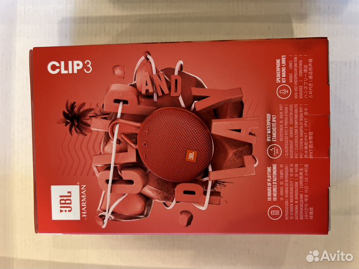 Новая Портативная колонка JBL Clip 3 Black