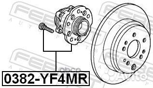 Ступица 0382-YF4MR 0382-YF4MR Febest