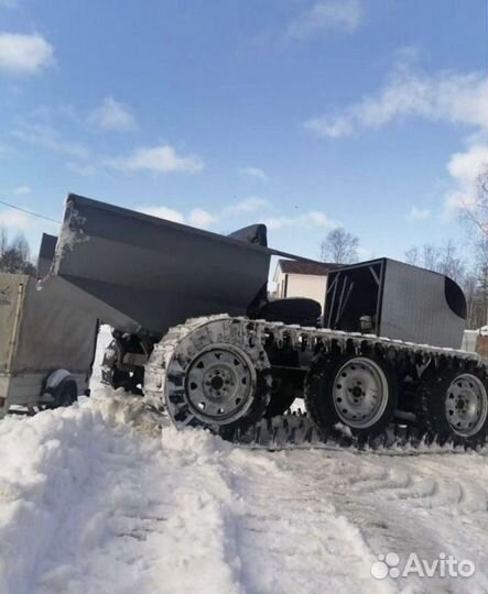 Гусиничный мини трактор