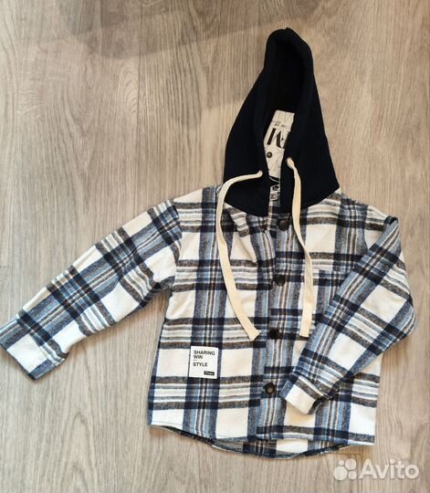 Фланелевая рубашка в клетку для мальчика