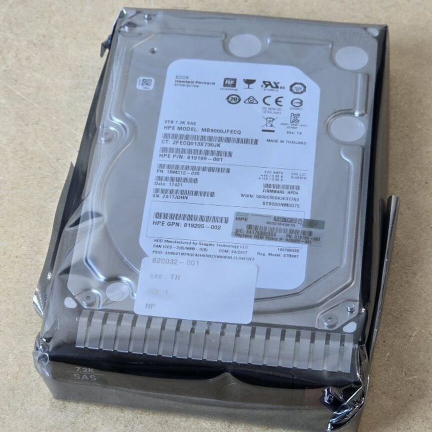 [P00672-001] Жесткий Диск Hpe 8tb Sas Hdd - Новые P00672-001
